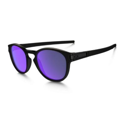 Men's Oakley Sunglasses - Oakley Latch. Matte Black - Violet Iridium